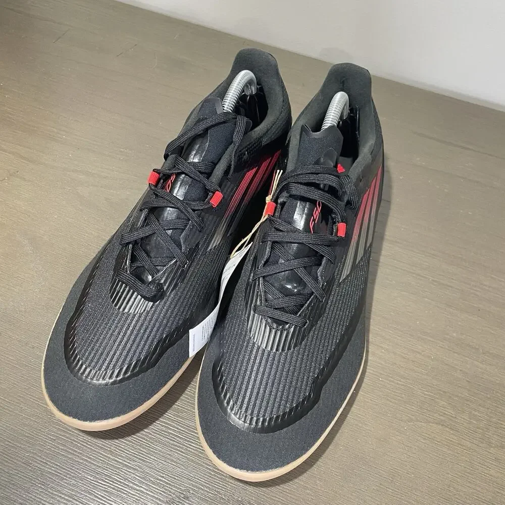 Adidas Mens Size 11 Shoes NEW F50 League Indoor Soccer IN Black Red IE1227